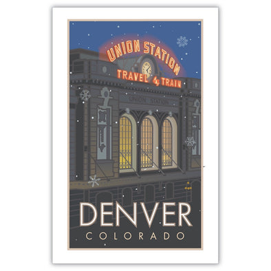 Union Station 1 (Snowflakes), Denver, Colorado - Poster