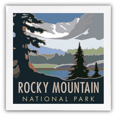 Rocky Mountain National Park 2, Colorado - 4.25" x 4.25" Ceramic Coaster