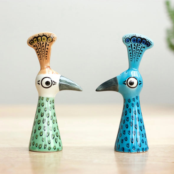 Peacock Salt and Pepper Shakers