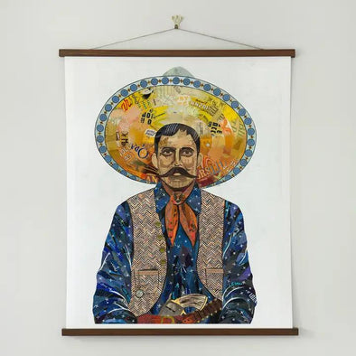 Art Print | Mexican Cowboy Wall Art | Vaquero (Indigo)