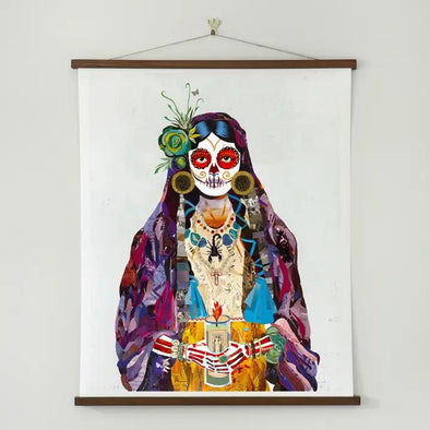 Art Print | Day of the Dead Wall Art | Vigil (Violet)
