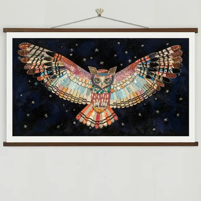 Art Print | Boho Owl Wall Art | the Protector, II