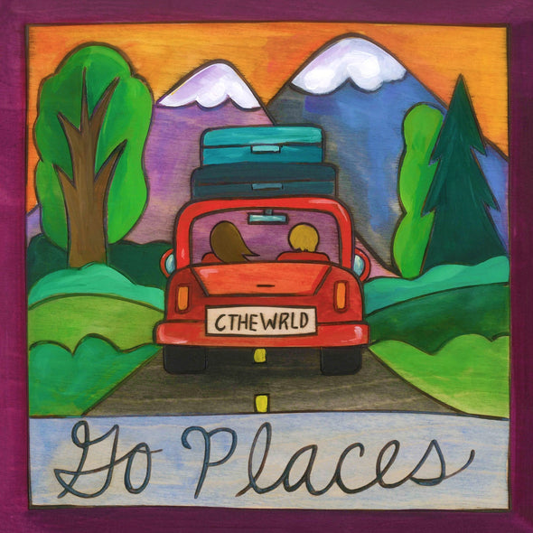 Road Trippin 6x6 Plaque