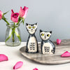 Grey Tabby Cat Salt and Pepper Shakers | Hannah Turner