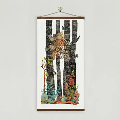 Art Print | Mountain Modern | Midnight Forest (Porcupine)
