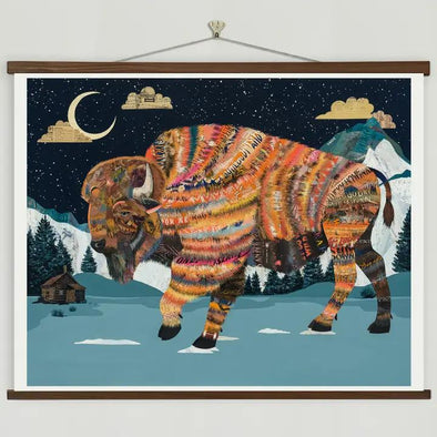 Art Print | Buffalo Wall Art | Under the Milky Way