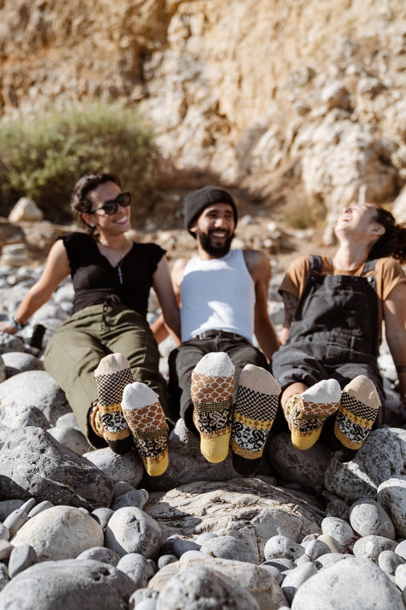 Honey Bee Crew Socks (Large)