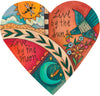 Heart Shaded Birds of A Feather Plaque
