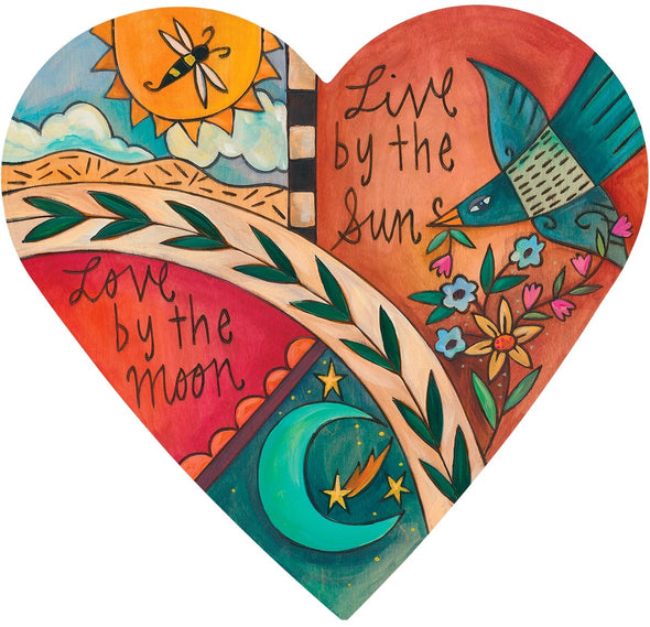 Heart Shaded Birds of A Feather Plaque