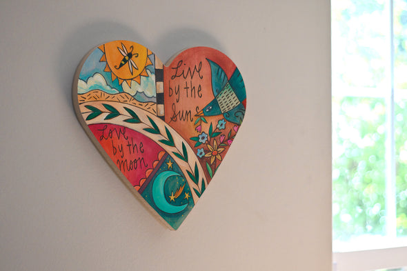 Heart Shaded Birds of A Feather Plaque