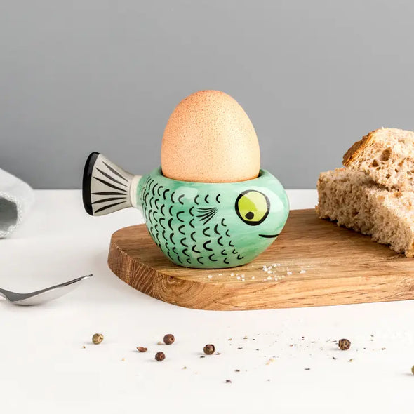 Green Fish Egg Cup