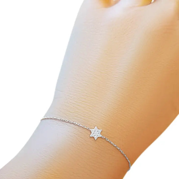 Tiny Jewish Star Bracelet