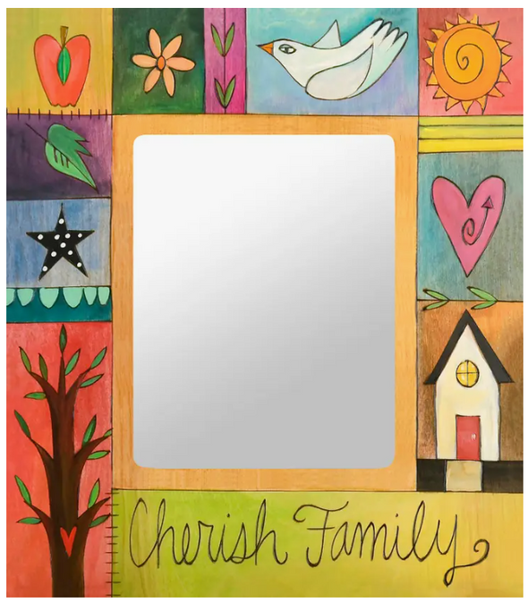 8x10 "Polka Dots and Happy Thoughts"  Sincerely Sticks Picture Frame